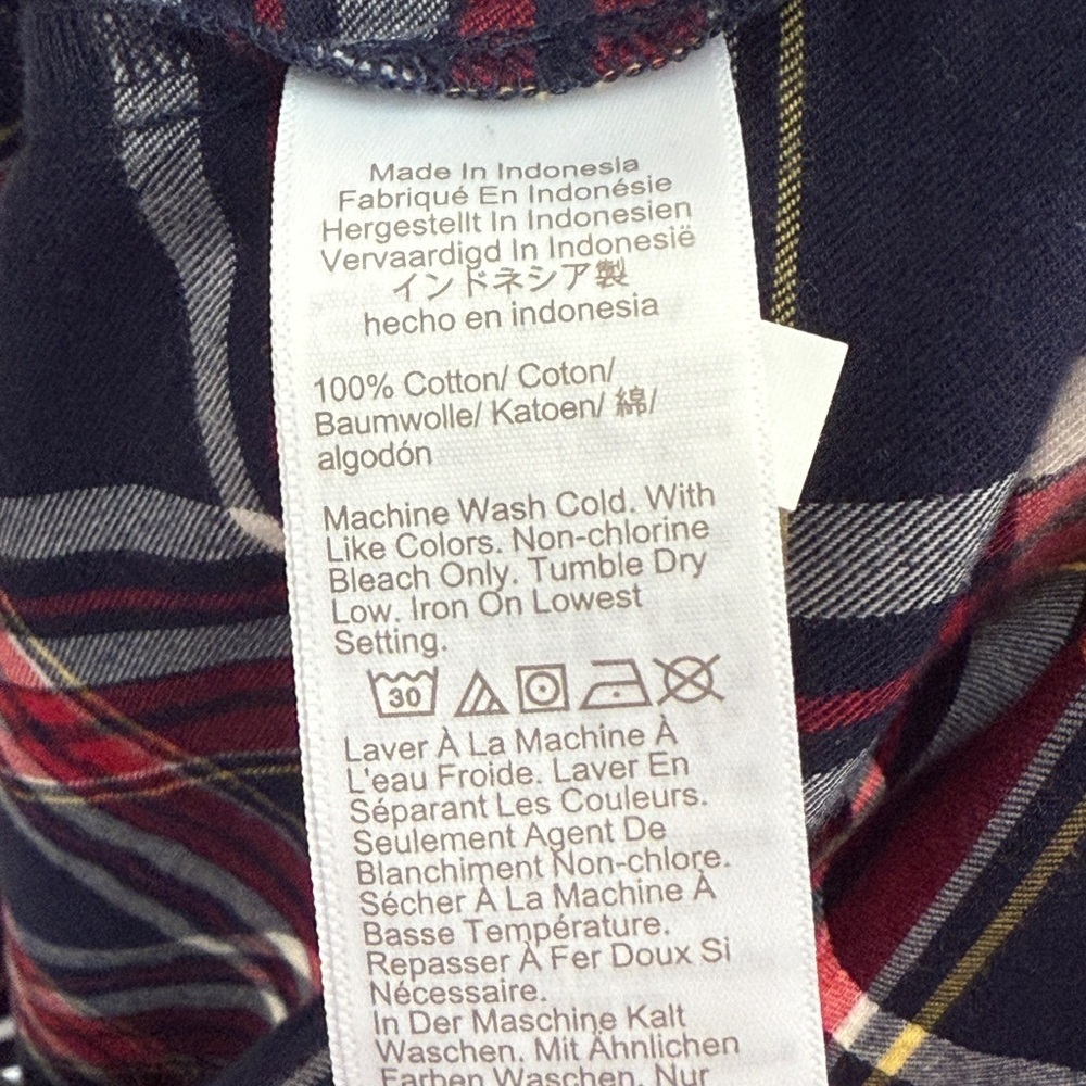 J.Crew | Women's Red & Blue Plaid‎ Flannel Shirt BC857 Size XL - Picture 11 of 12